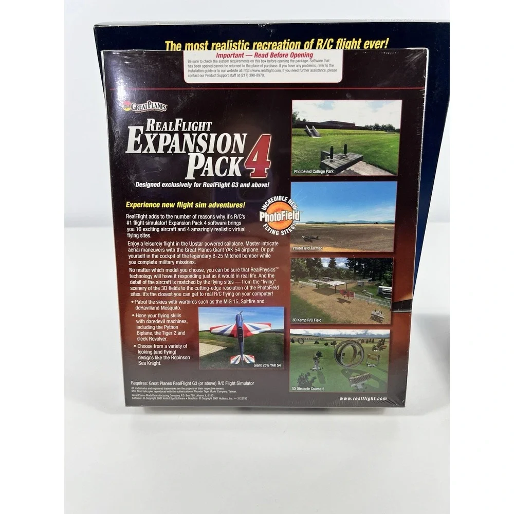 Great Planes Real Flight R/C Flight Simulator G3.5 Controller & Expansion Packs